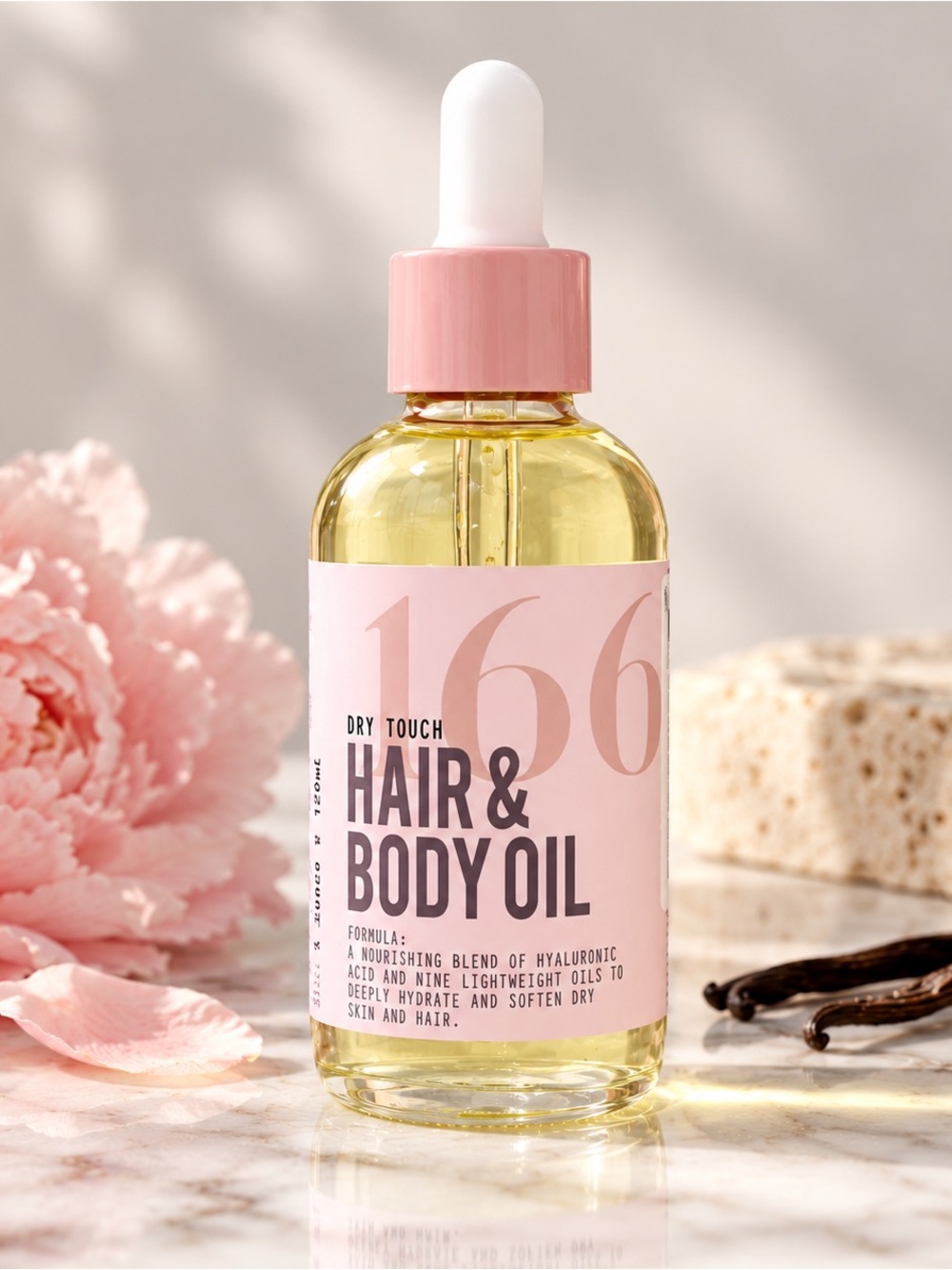 MIIM.MIIC No. 166 Marshmallow Gourmand Dry Touch Hair & Body Oil – 120 mL
